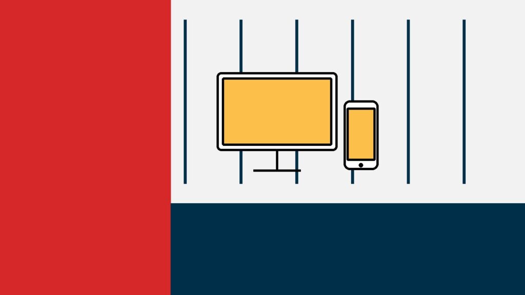 Mobile support in Sitefinity: desktop and phone illustration