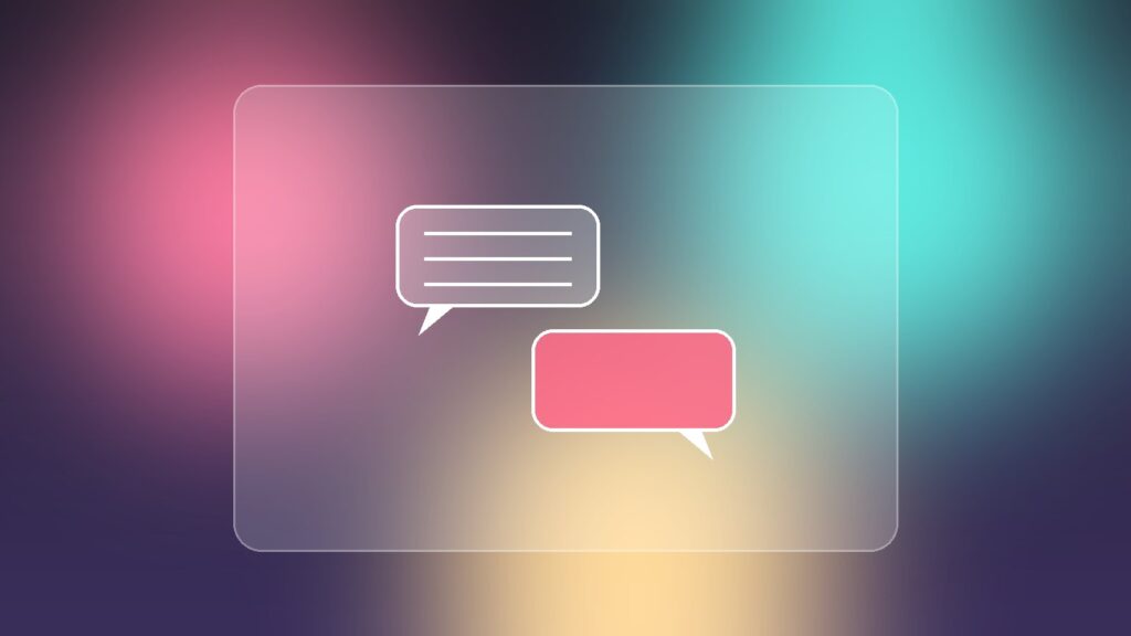 Sitefinity Connector social chat bubbles illustration