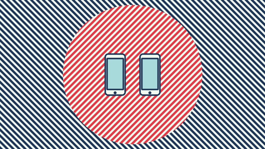 Windows Phone 7 vs iPhone illustration